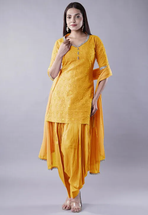 embroidered-georgette-punjabi-suit-in-mustard-v1-kur393
